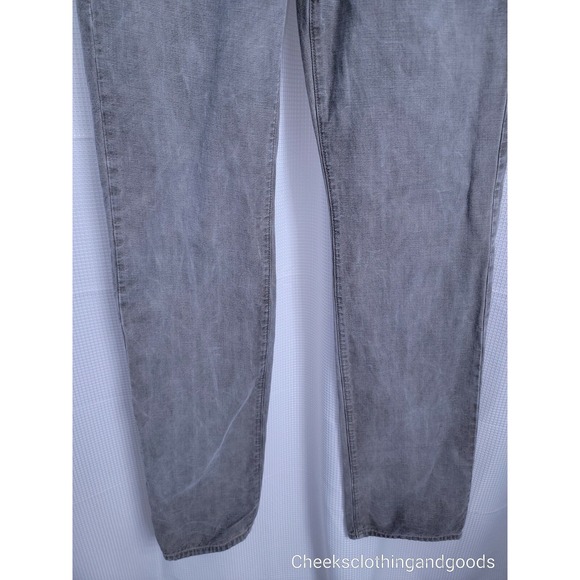 7FAM Standard Fit Button Fly Greyish Brown Jeans Men's 31x34  7 For All Mankind - Picture 3 of 8